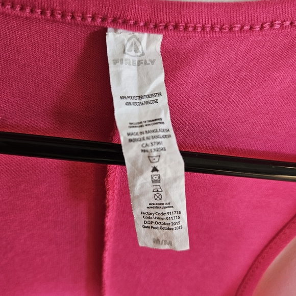 Firefly Dress Sleep Lounge extra long muscle tee dress size medium HOT Pink - Picture 3 of 11